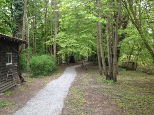 Chemin en cailloux