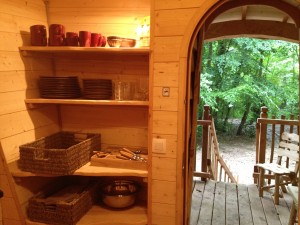 cuisine de la cabane de la clairière