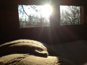 Soleil par la fenêtre au réveil